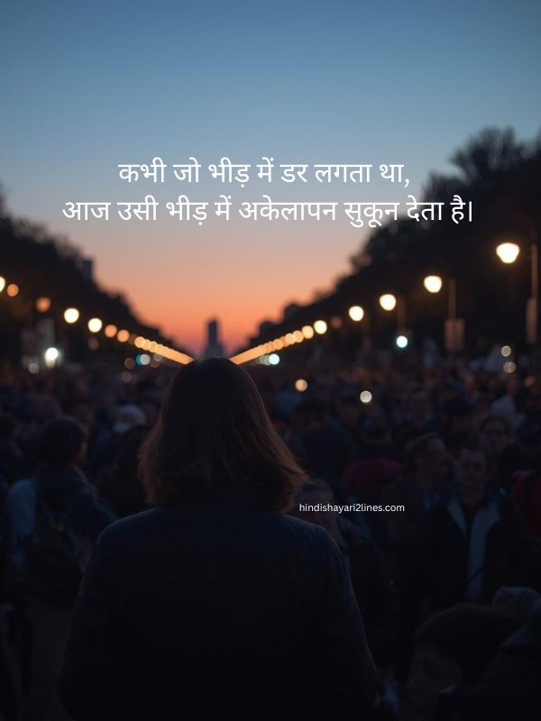 Akelepan Zindagi Dard Bhari Shayari​ 