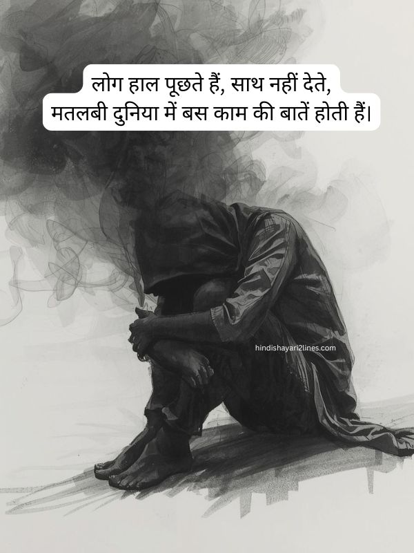 मतलबी लोग शायरी दो लाइन