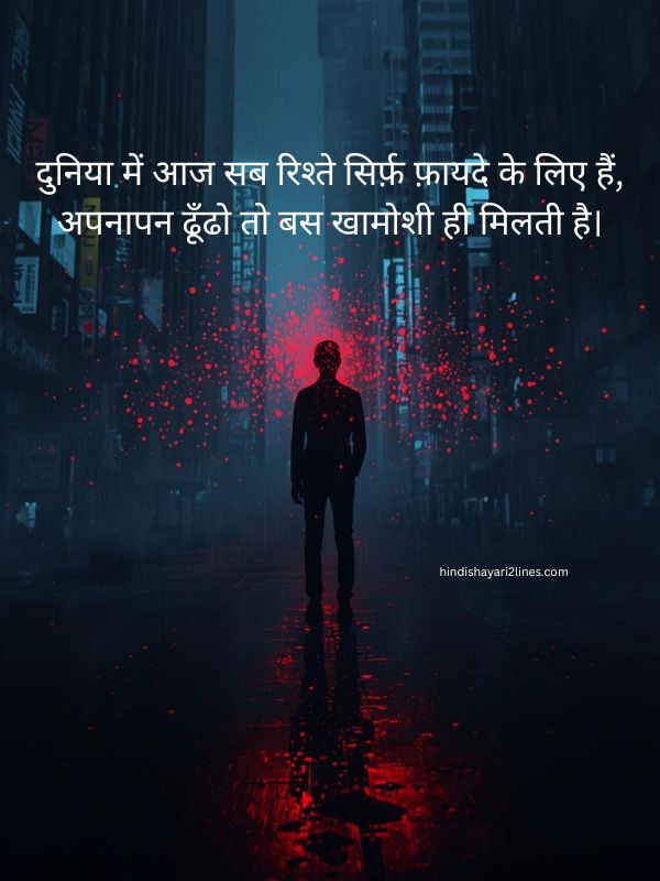 Matlabi Duniya Shayarib in Hindi