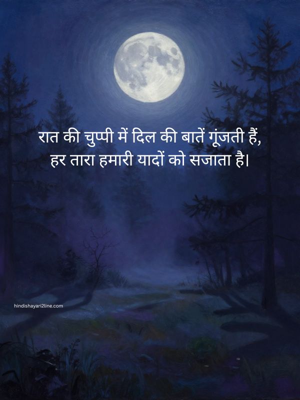 Raat Par Shayari In Hindi