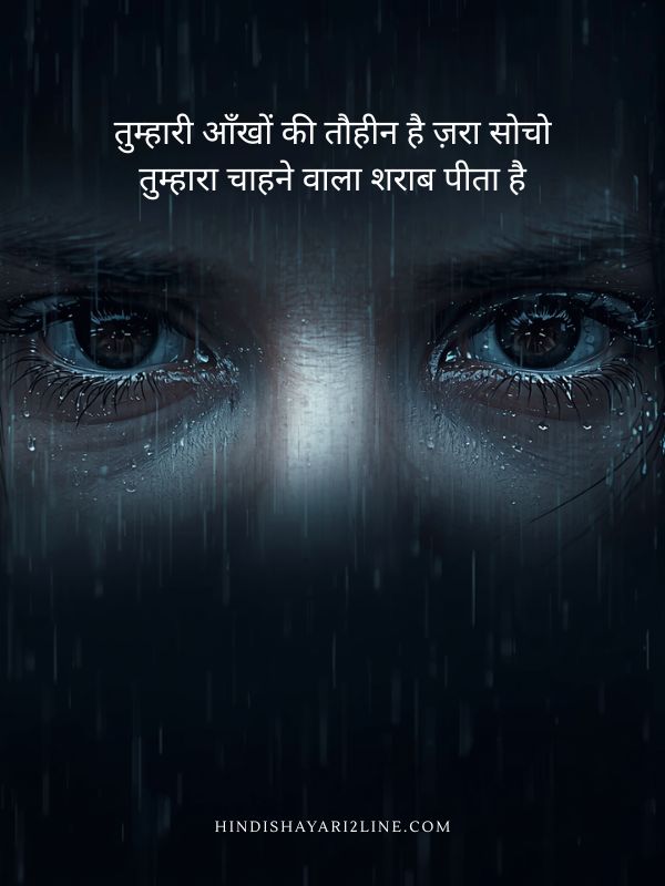 Shayari on Eyes in Hindi