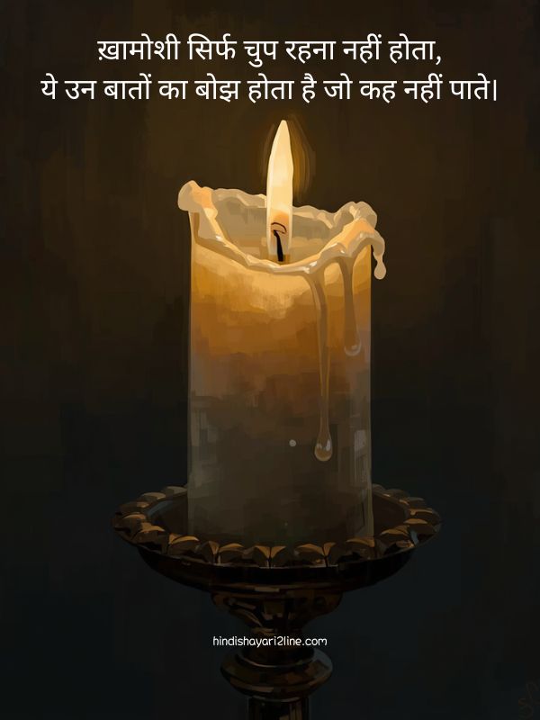 Shayari on Deep Khamoshi Feelings