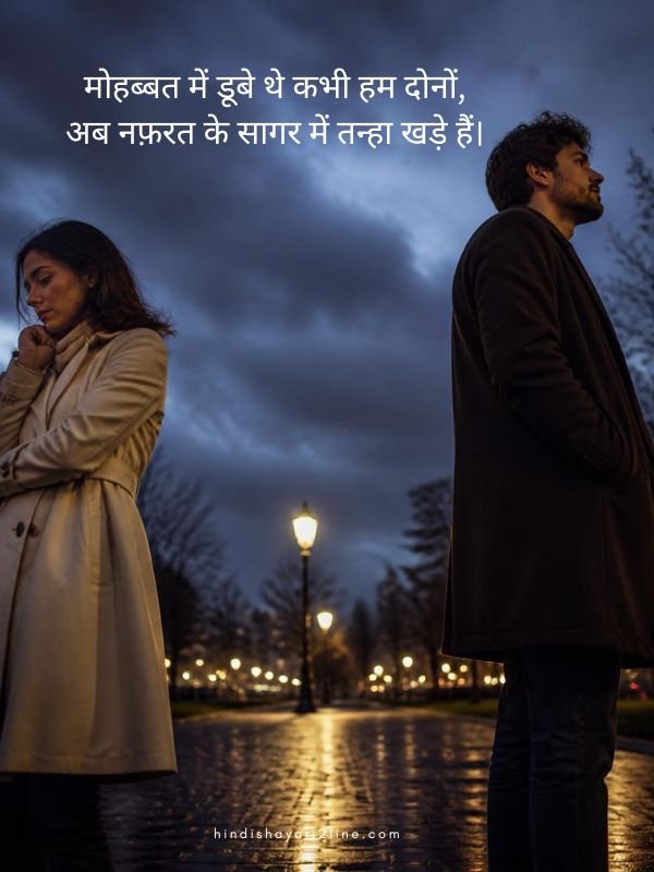 Best Mohabbat Nafrat Shayari in Hindi
