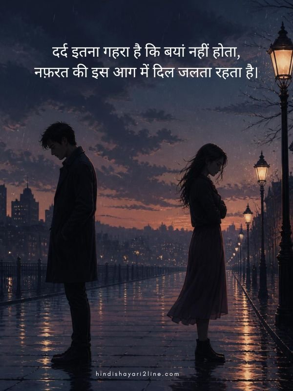 Sad Nafrat Dard Shayari in Hindi